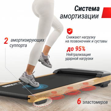Беговая дорожка UNIX Fit Wood Way 3.0 - 6